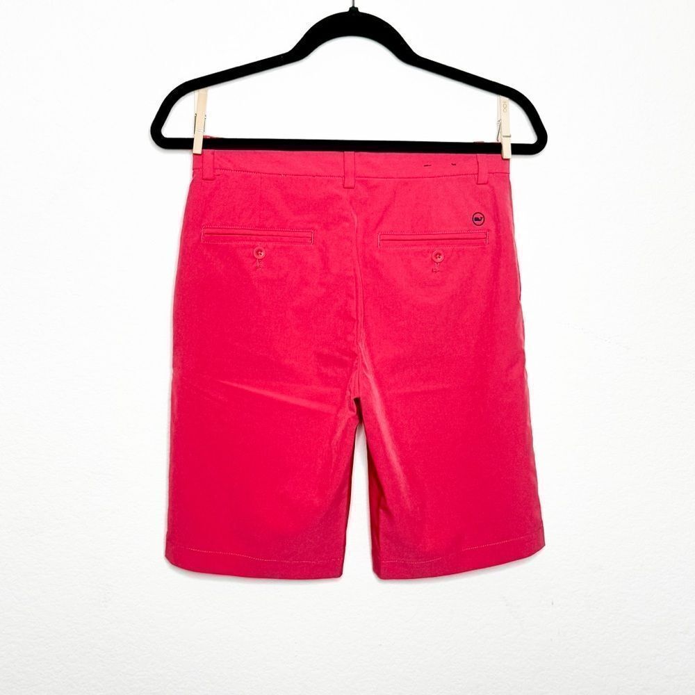 Vineyard Vines Boys Performance Coral Bermuda Shorts Size 16 - Picture 3 of 9